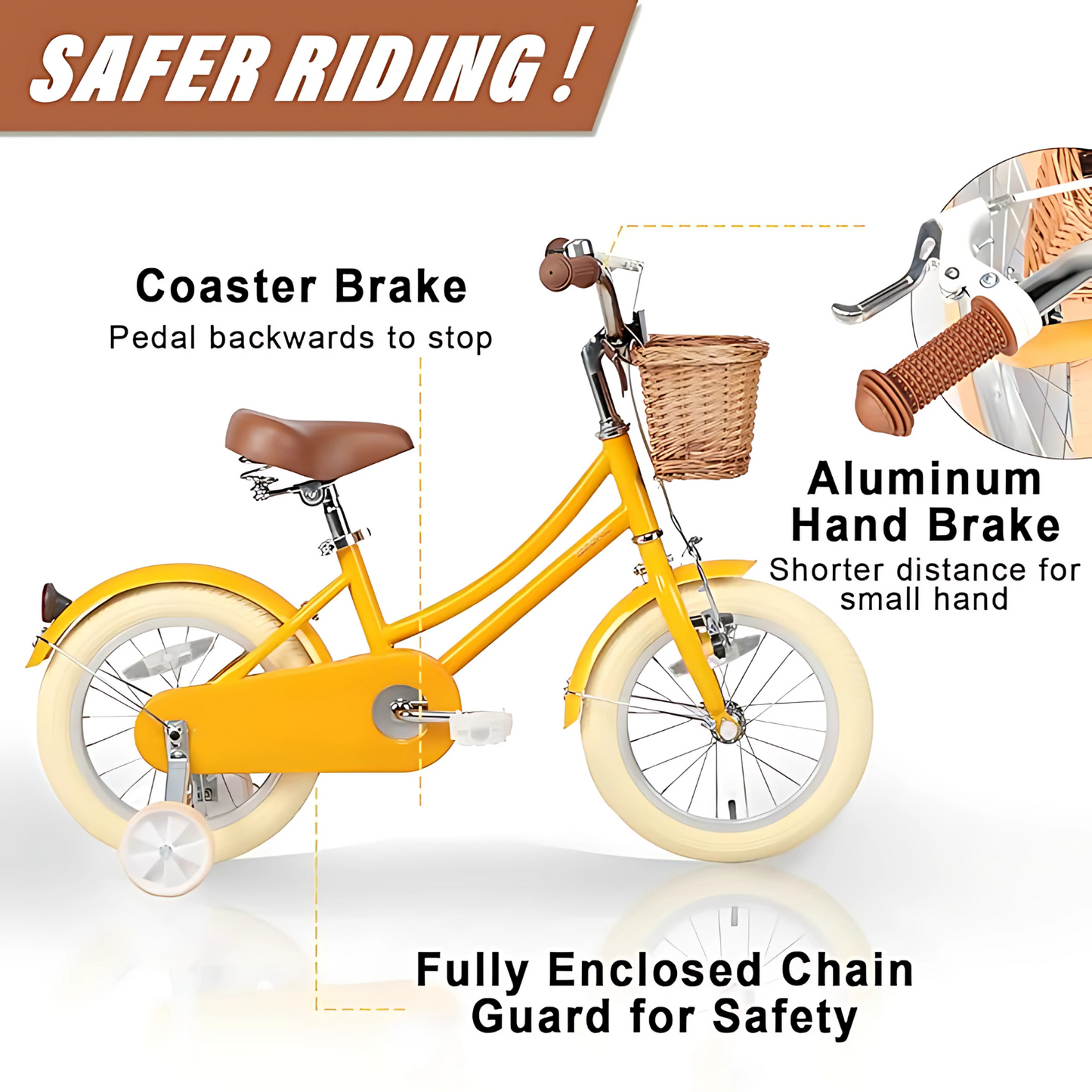 Retro Glerc Bicycle (Yellow)
