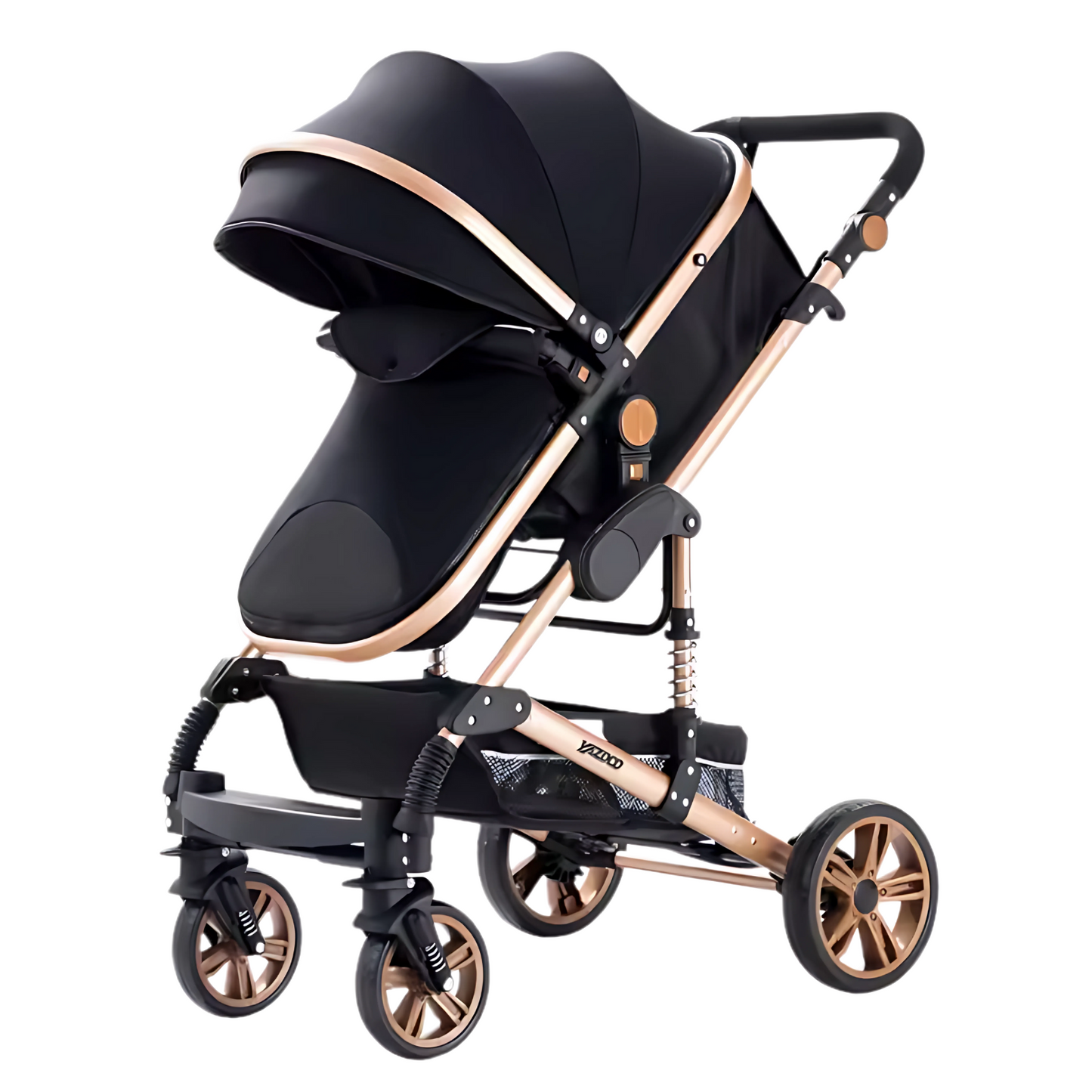 Classic 3-in-1 Stroller (Black/Gold)