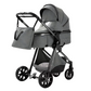 Elegant 3-in-1 Stroller (Grey)