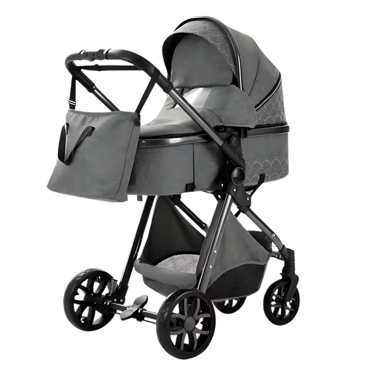 Elegant 3-in-1 Stroller (Grey)