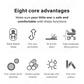 Elegant 3-in-1 Stroller (White)