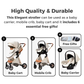 Elegant 3-in-1 Stroller (White)